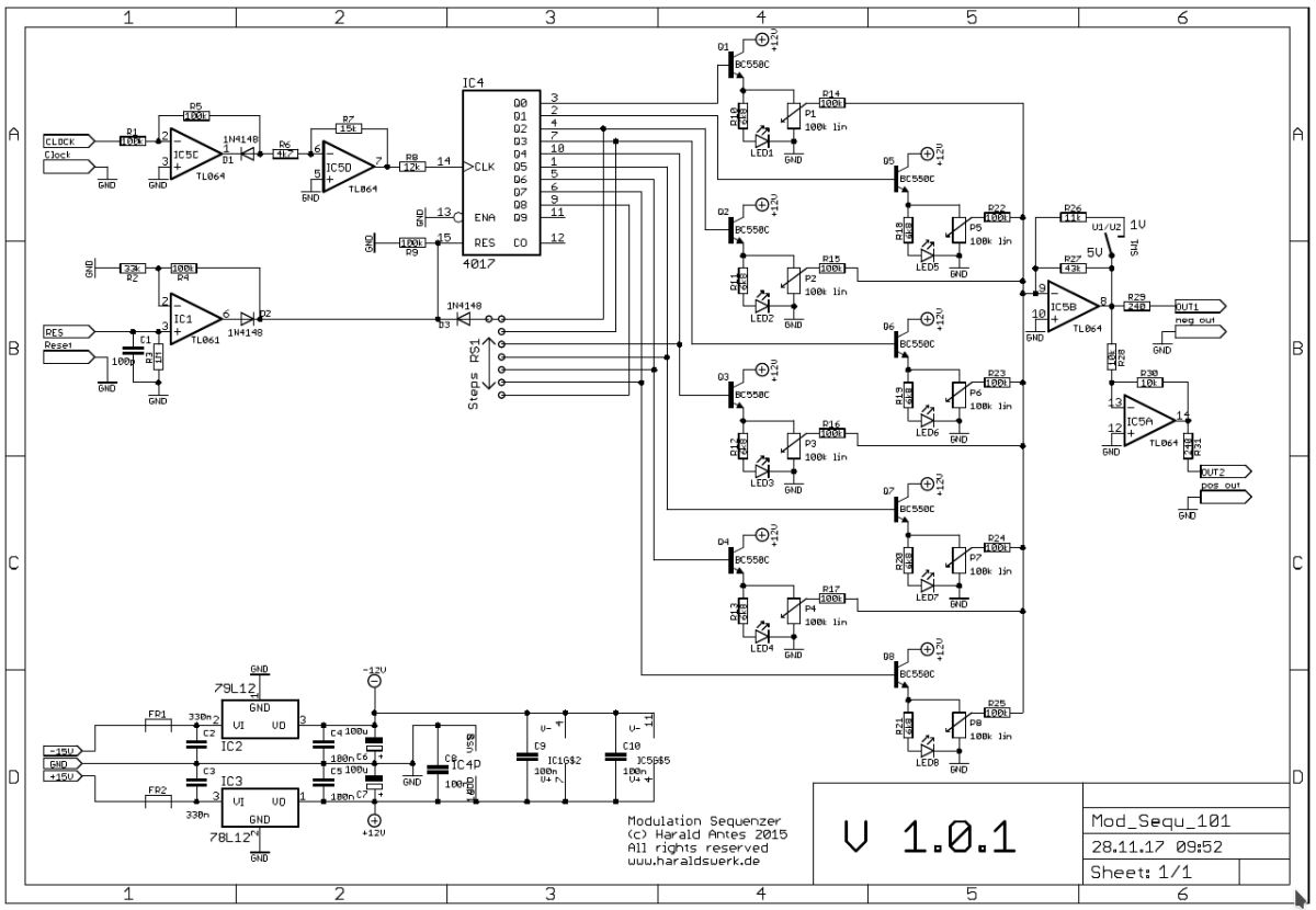 Modulation Seqencer schematic