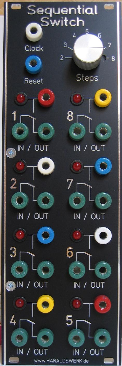Sequential switch front view