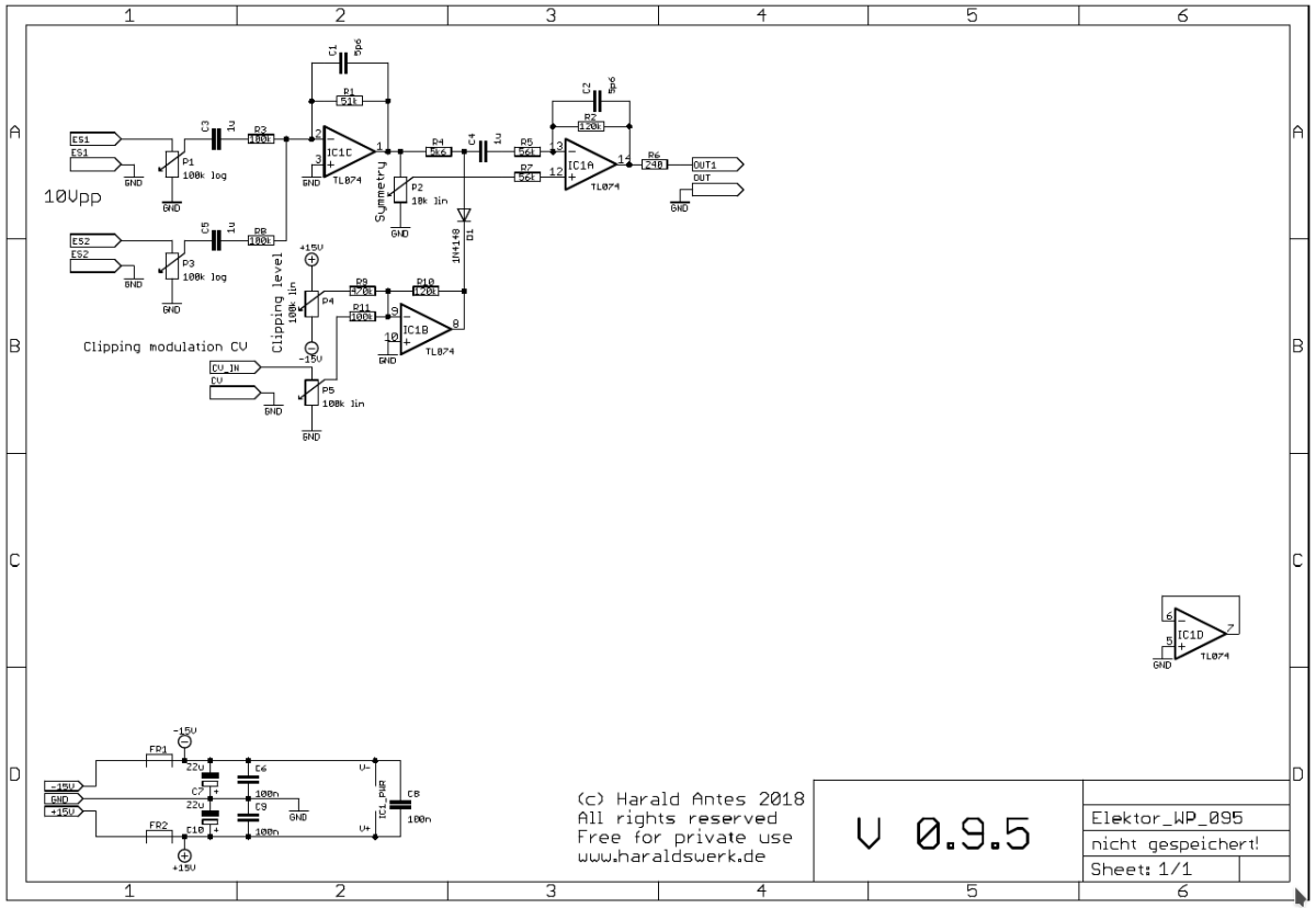 Elektor Waveformprocessor schematic