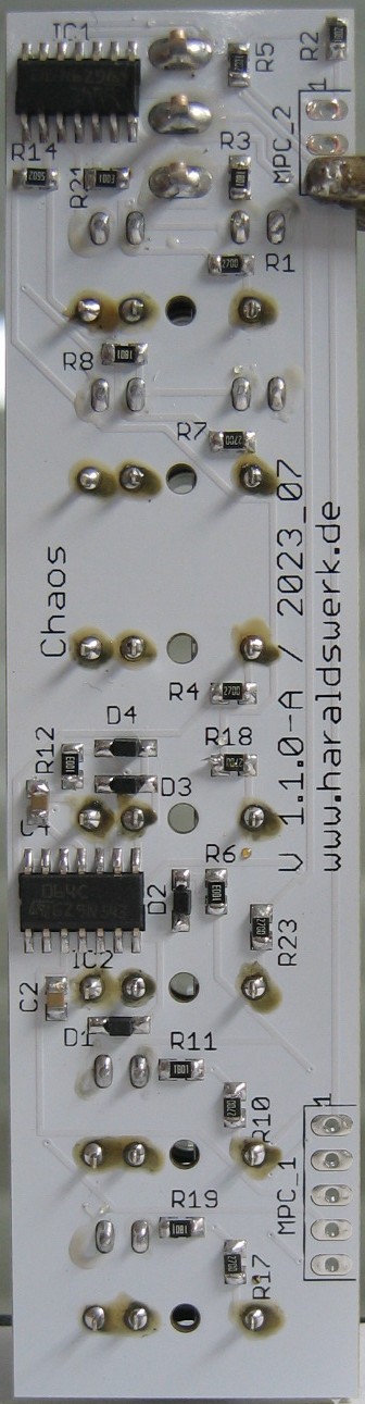 Chaos populated control PCB back