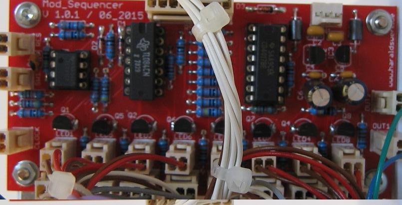 Modulation Sequencer populated PCB