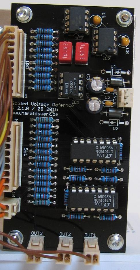 Scaled Voltage Reference: populated PCB