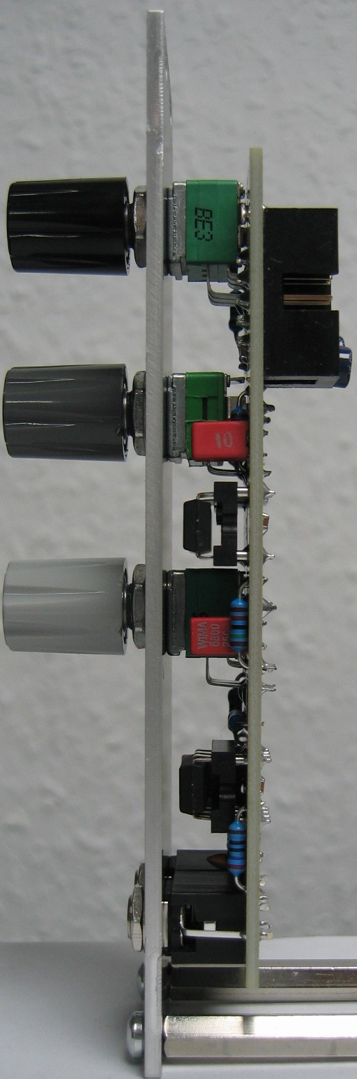 Parametric Equalizer, Resonating Filter VCF side view