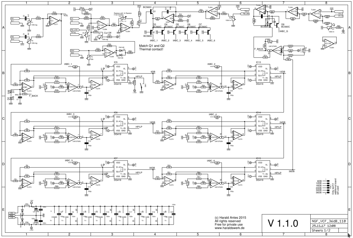 NGF 36dB VCF schematic page 1
