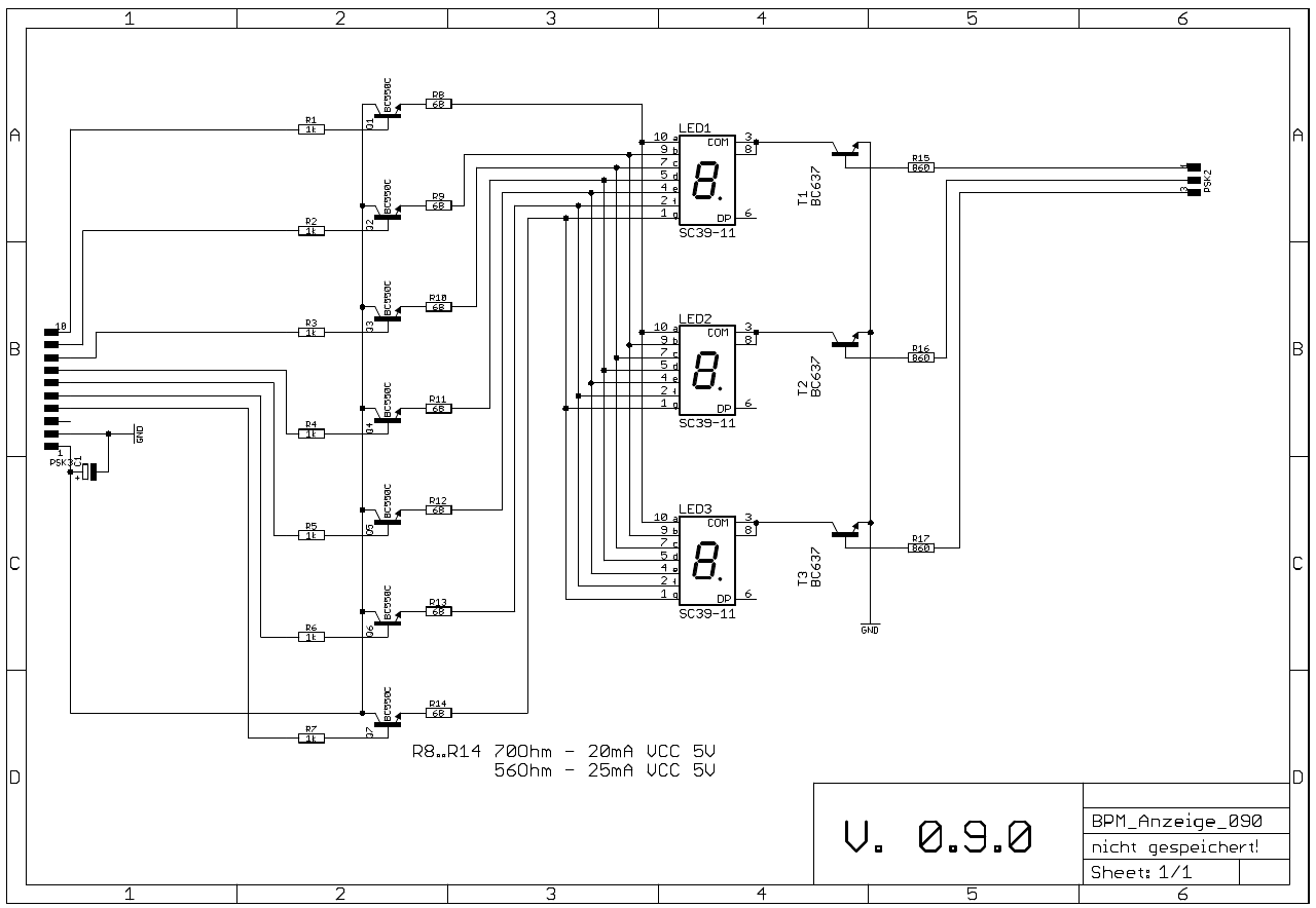 BPM Generator schematic display