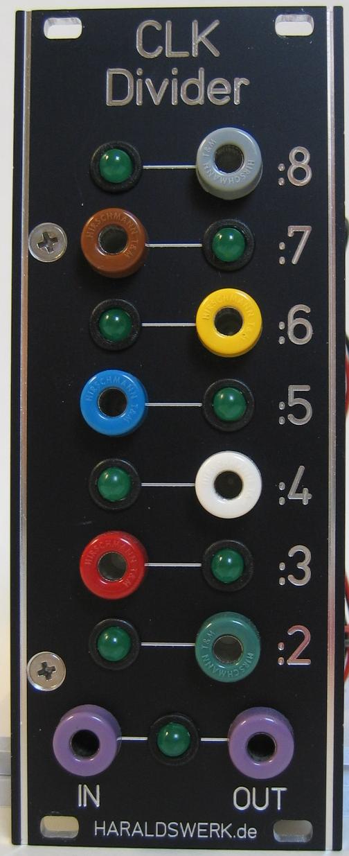 Clock Divider module front view