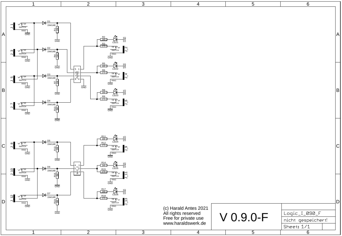 Logic I control board schematic