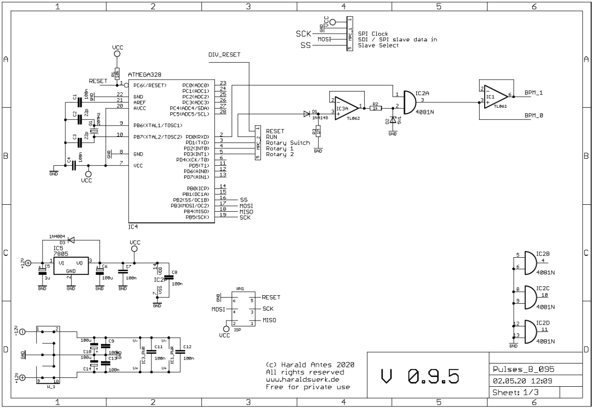 BPM Generator schematic main board 01