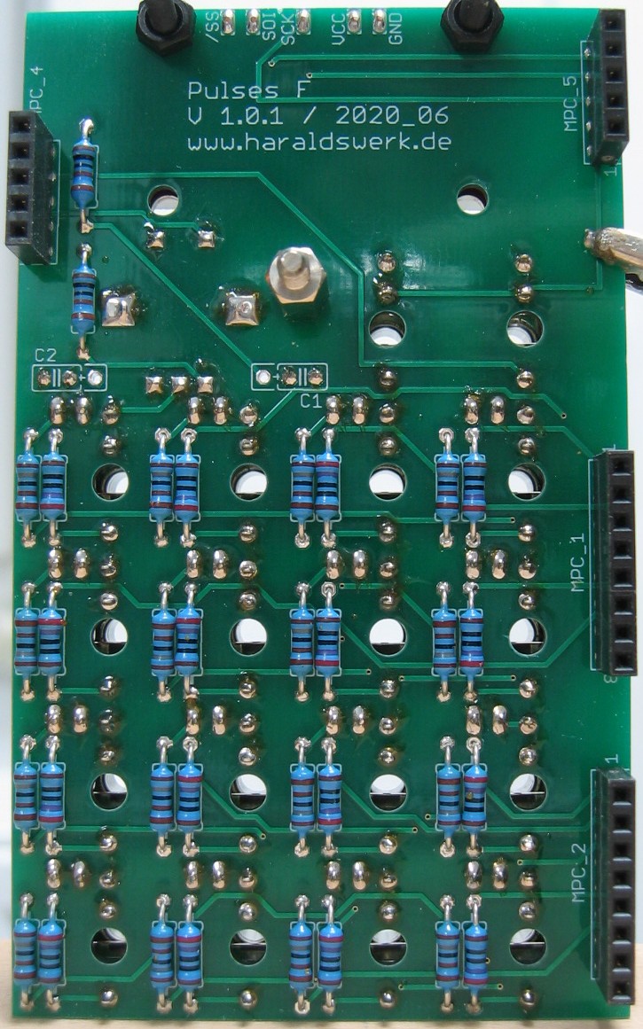 BPM Generator populated control PCB back