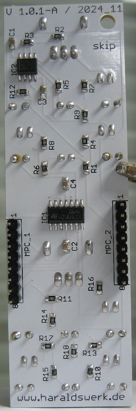 Bernoulli Gate populated control PCB back