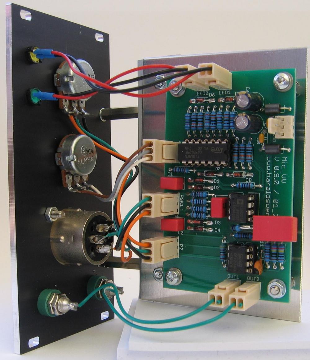 Microphone Preamplifier side view 