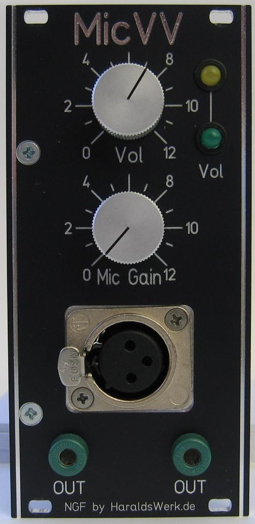 Microphone Preamplifier front view