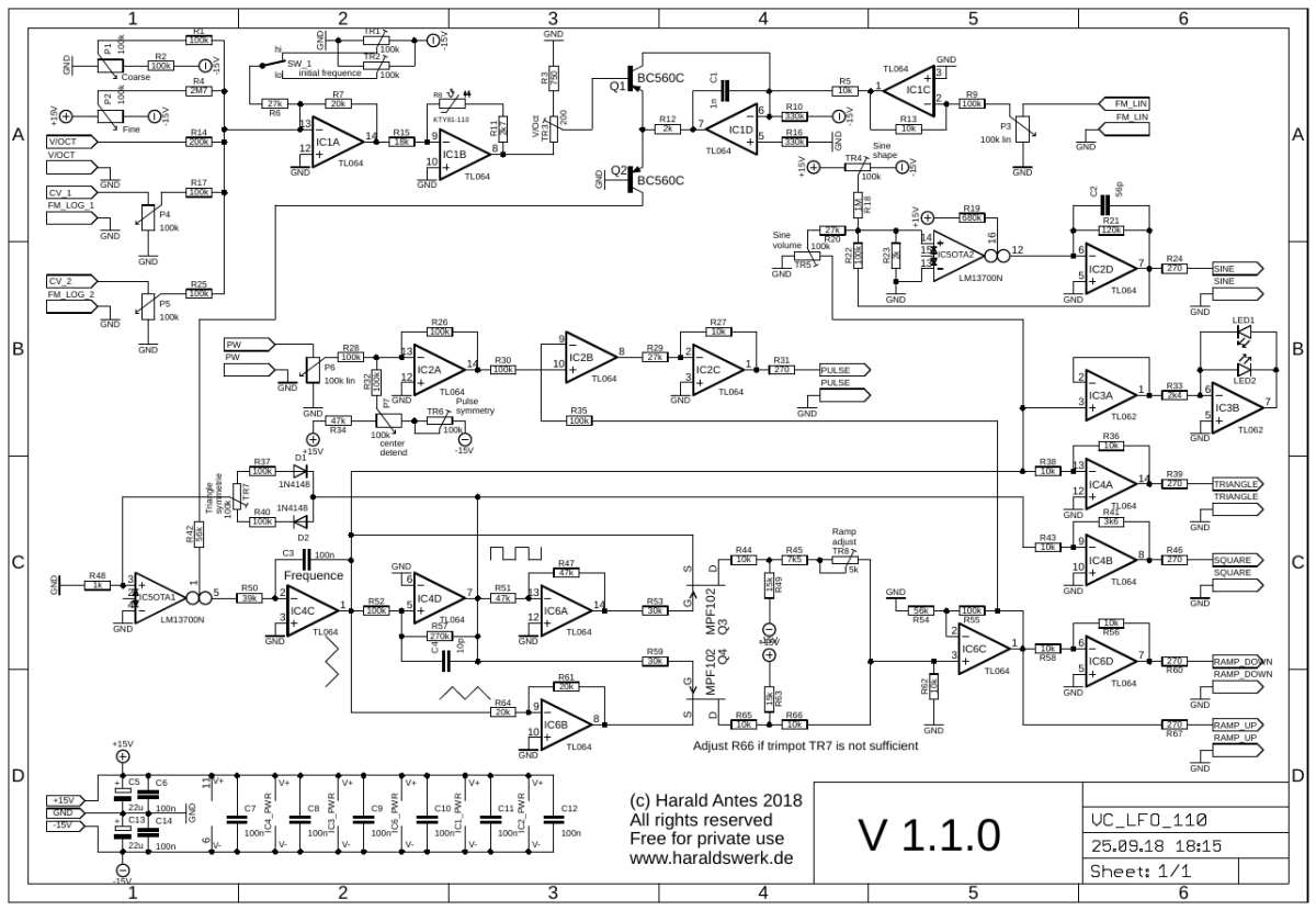 VC LFO schematic