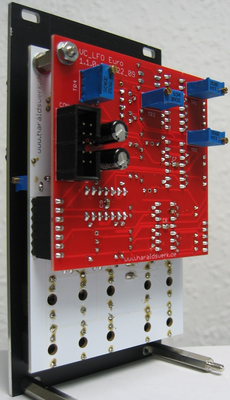 Voltage controlled LFO Euro back view