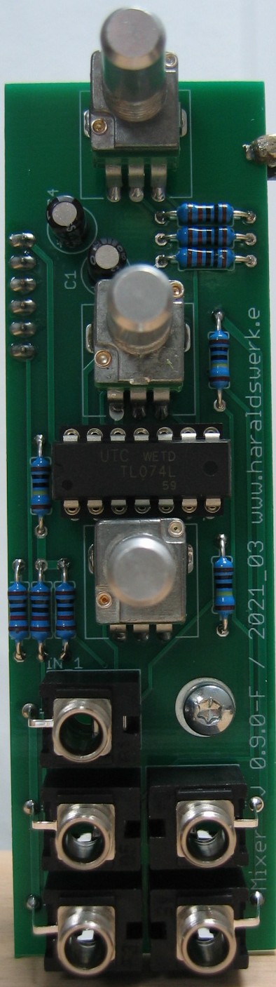 Small mixer populated control PCB