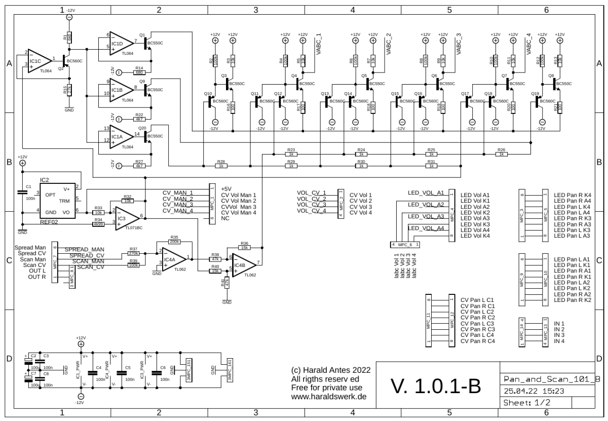 Pan and Scan schematic main board  01/01 