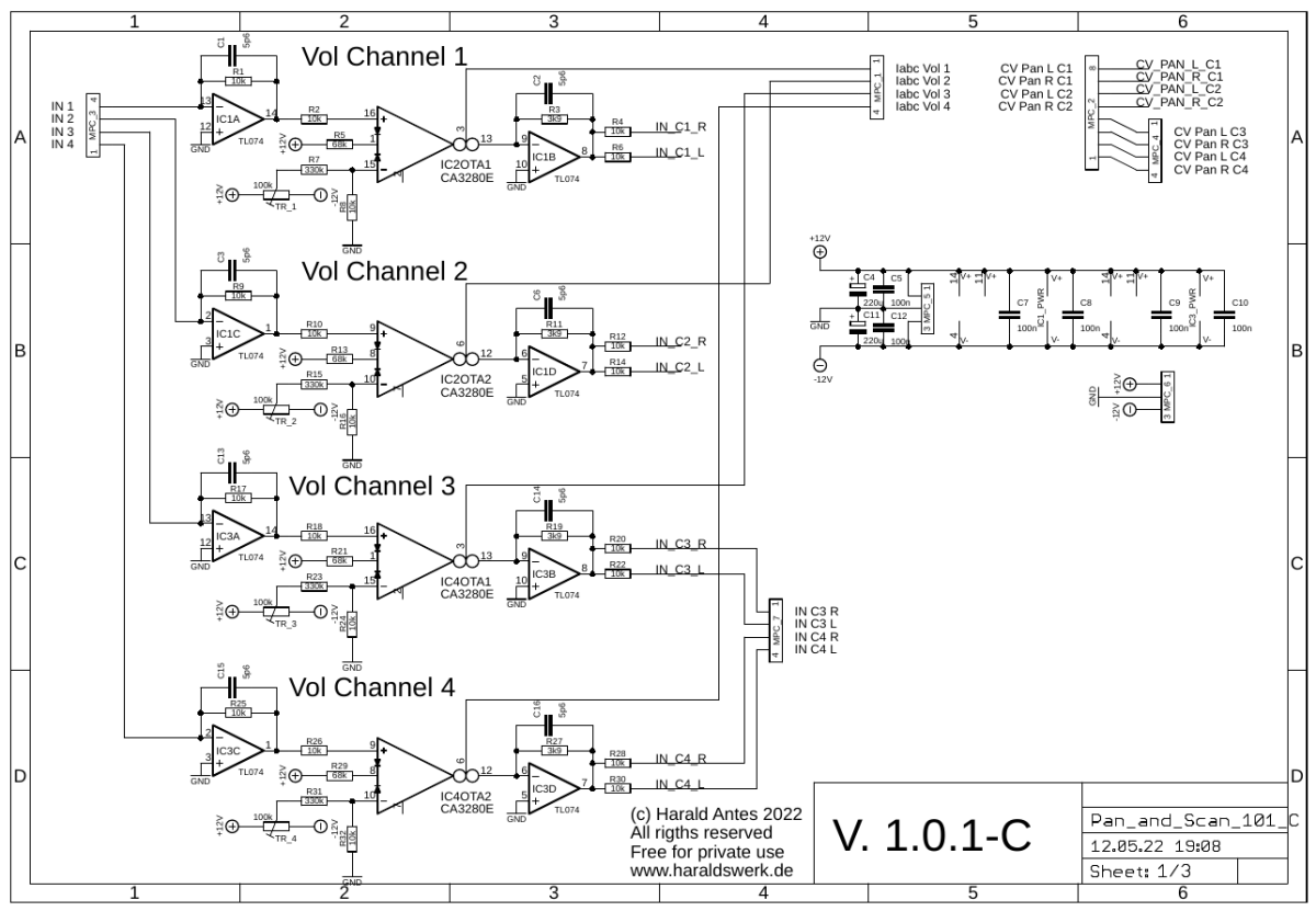 Pan and Scan schematic main board 01/03 