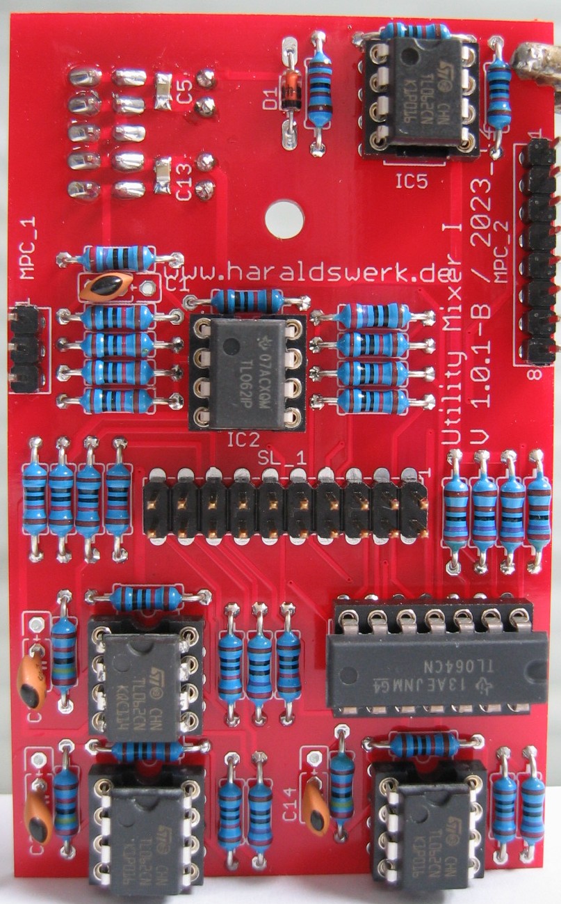 Utility Mixer populated main PCB