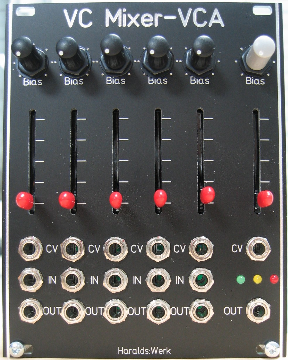 Voltage controlled mixer-VCA front view