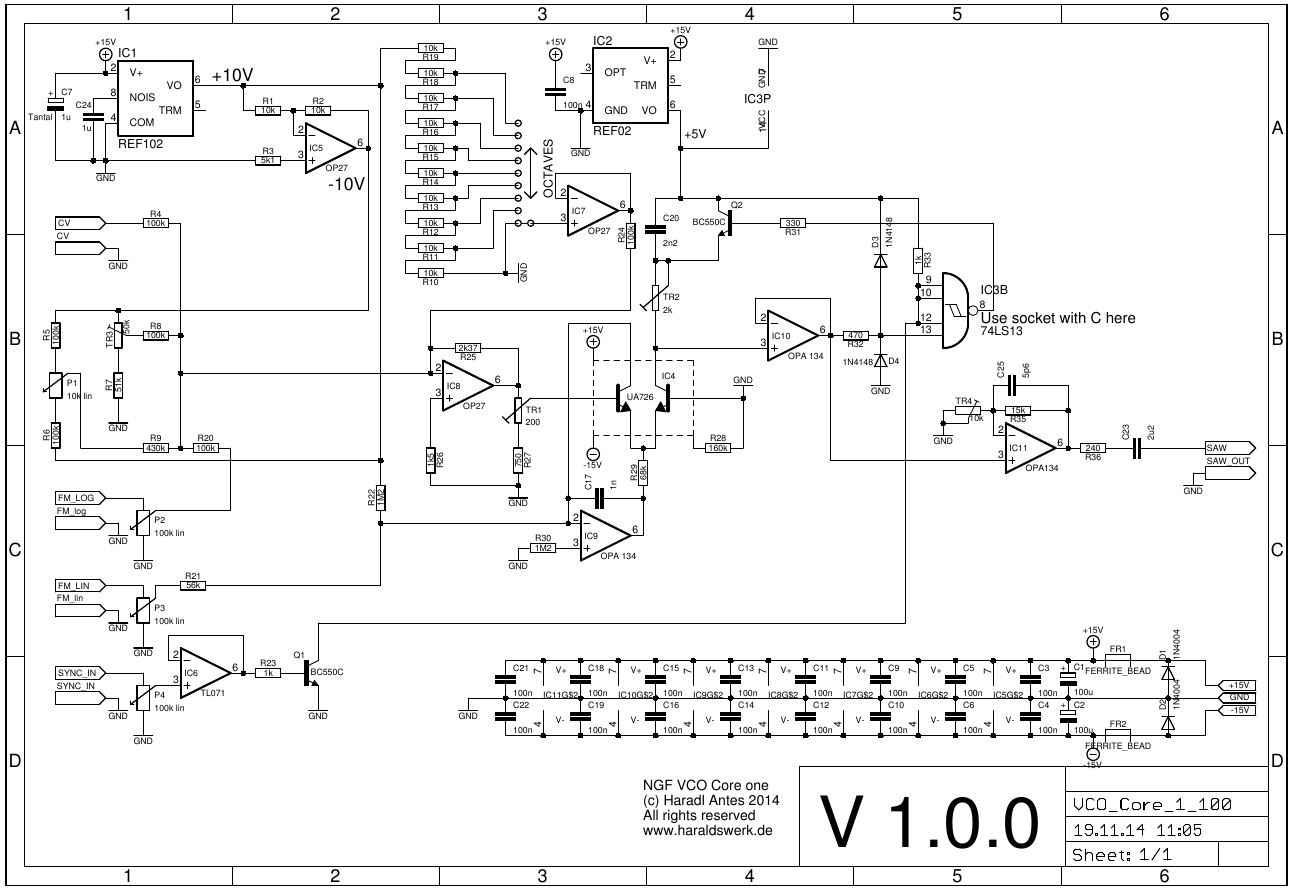 NGF VCO Core one schematic