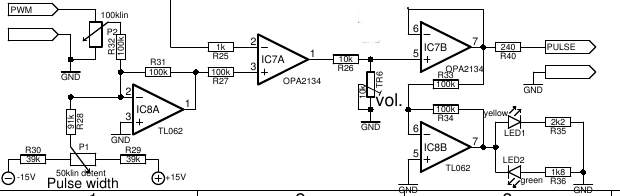 Saw to pulse schematic