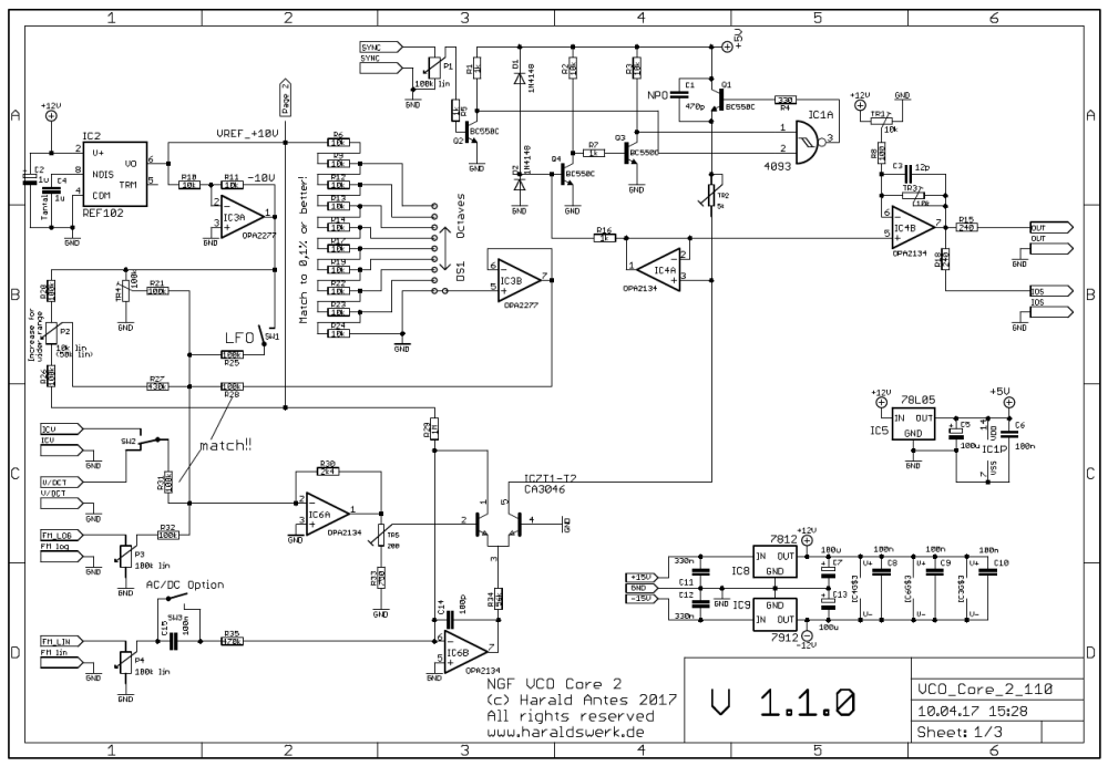 NGF VCO Core two schematic page 1