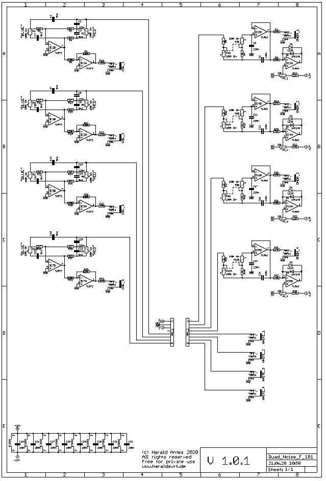 Quad noise schematic control board