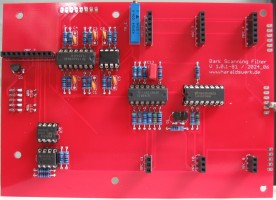 Bark Scanning Filter PCB-B1, scanning LFO, voltage reference, PSU in