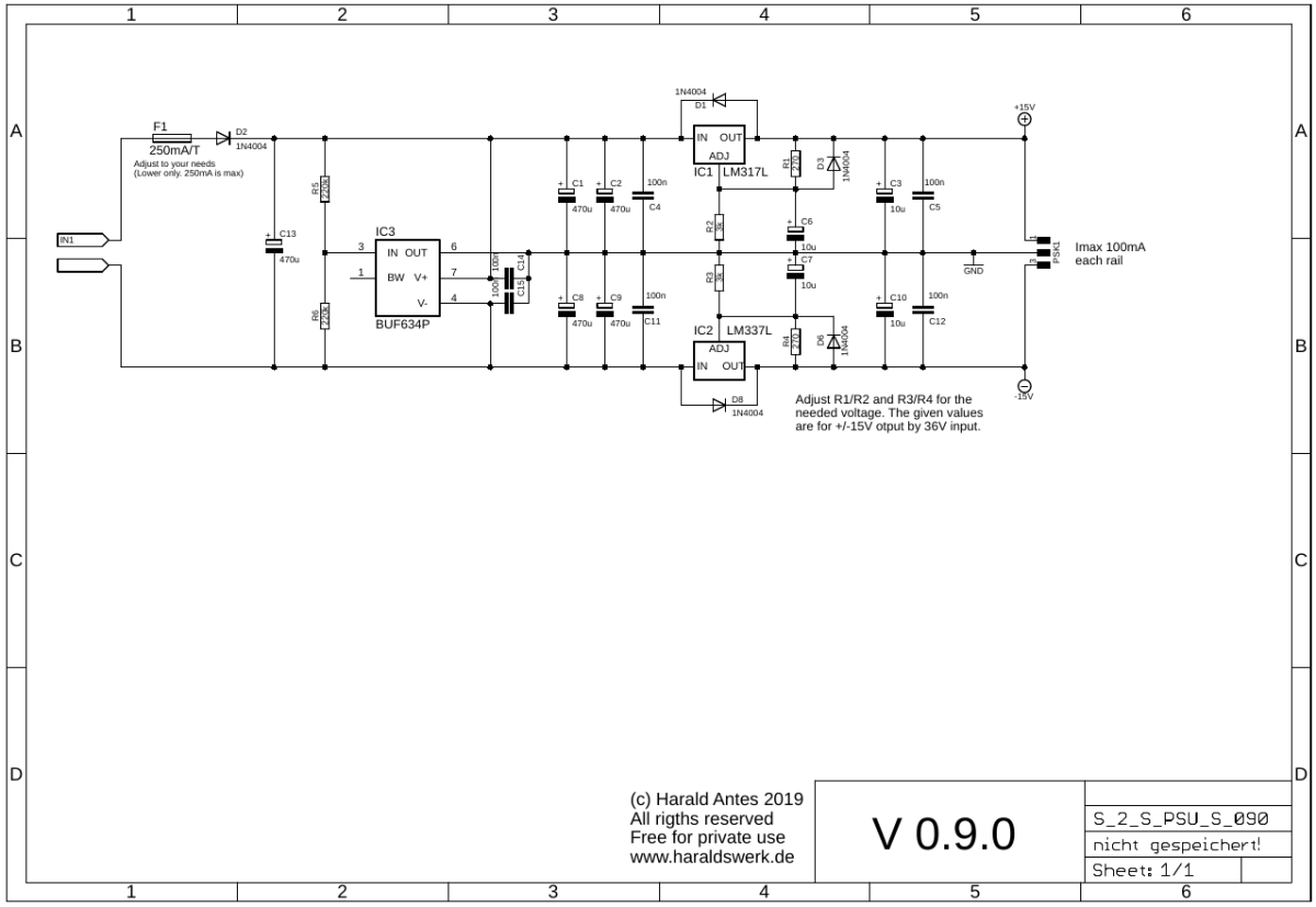 PSU Single 2 Double schematic