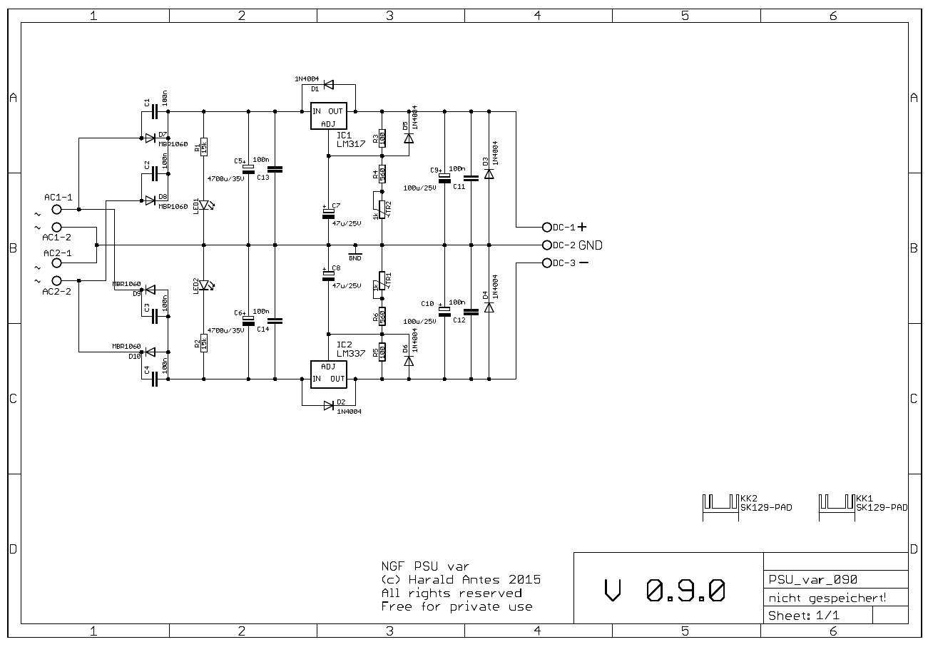 Lm337 схема включения