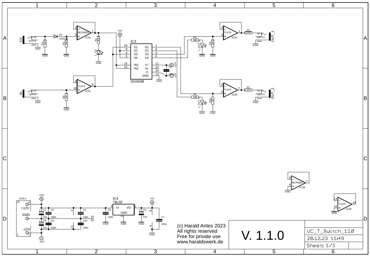 Voltage controlled toggle switch schematic control board