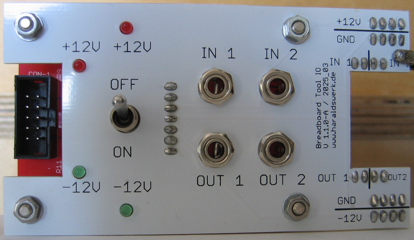 Breadboard Tool IO front PCB