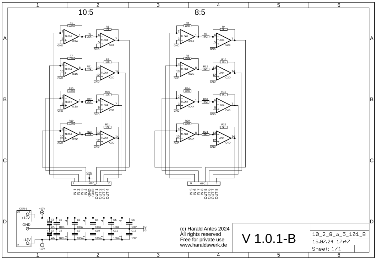 10V to 5V and 10V to 8V schematic main board