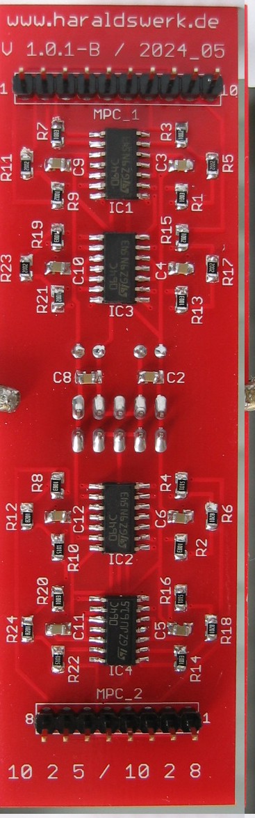 10V to 5V and 10V to 8V populated main PCB