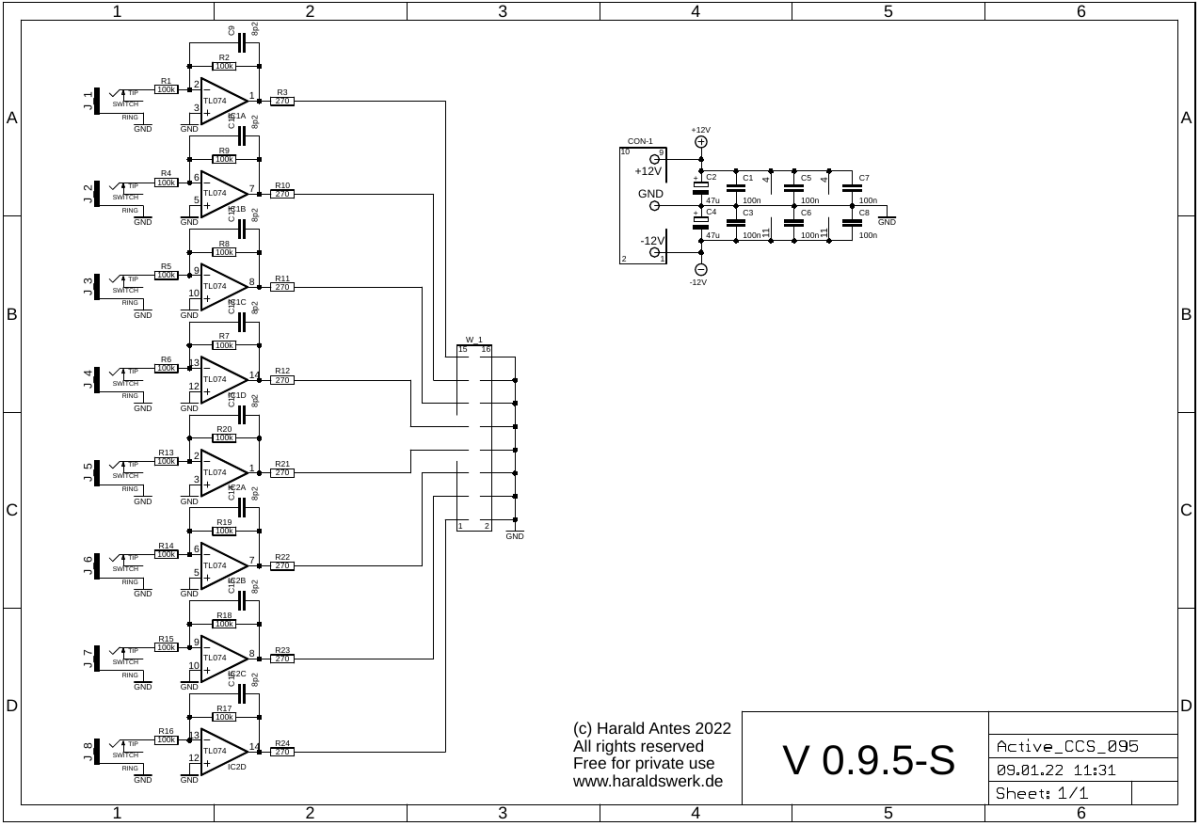 Active Case Connector schematic send