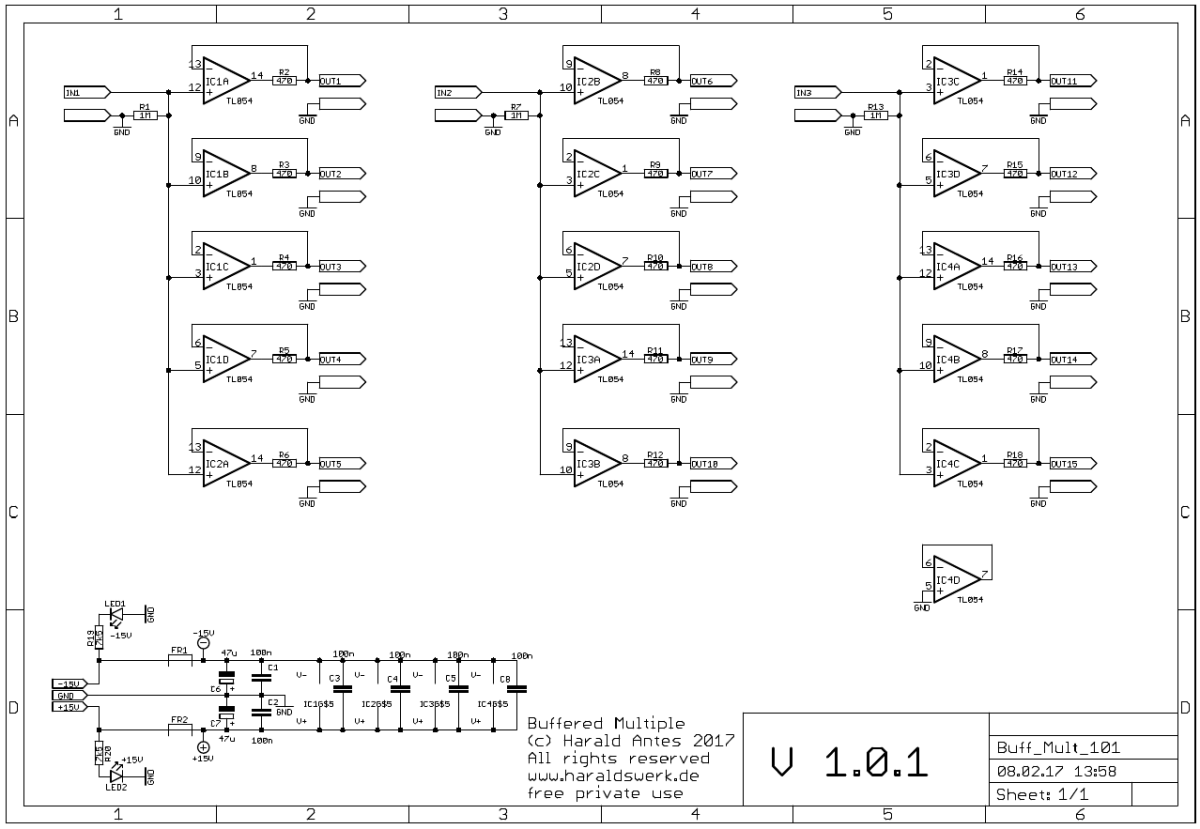 Buffered Multiple schematic