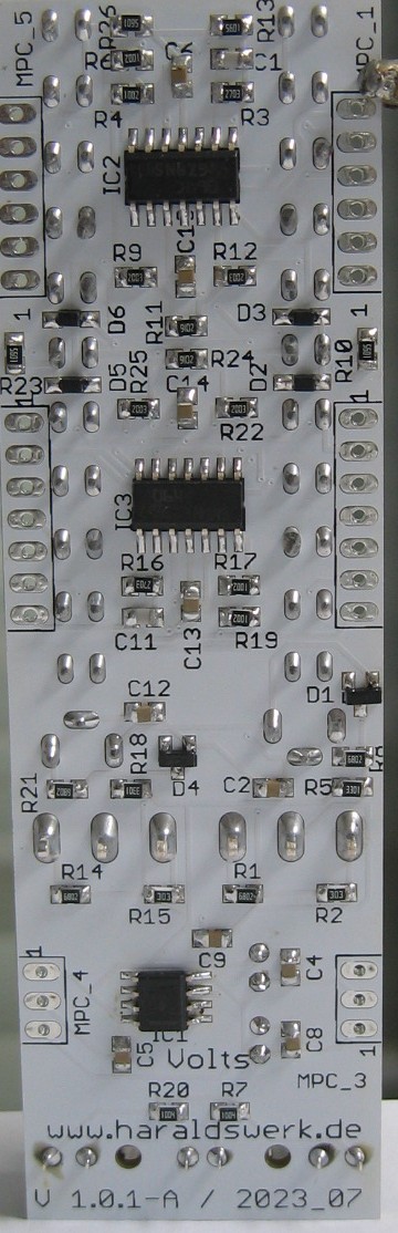 Double Volts populated control PCB back