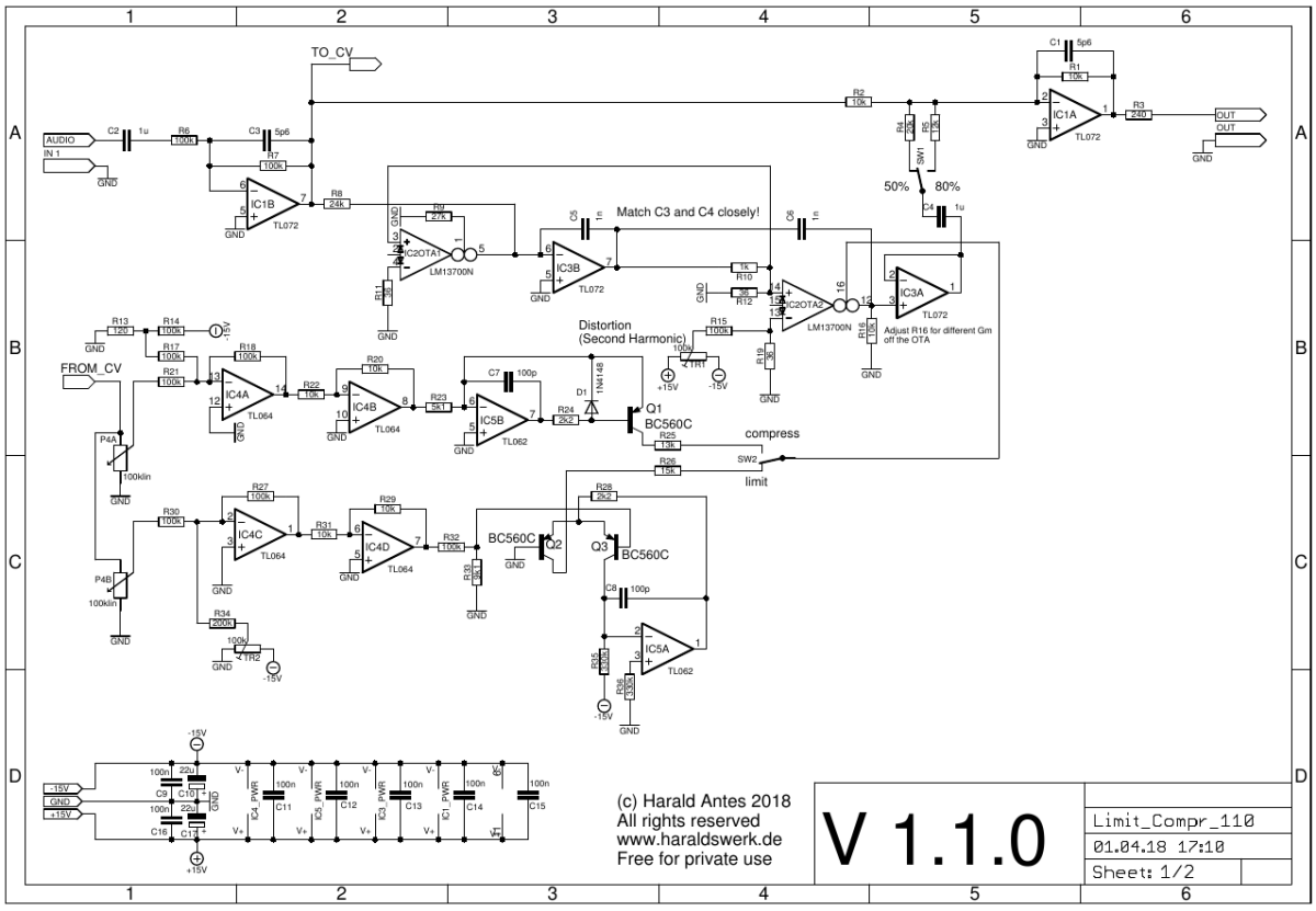 Compressor - Limiter schematic 01