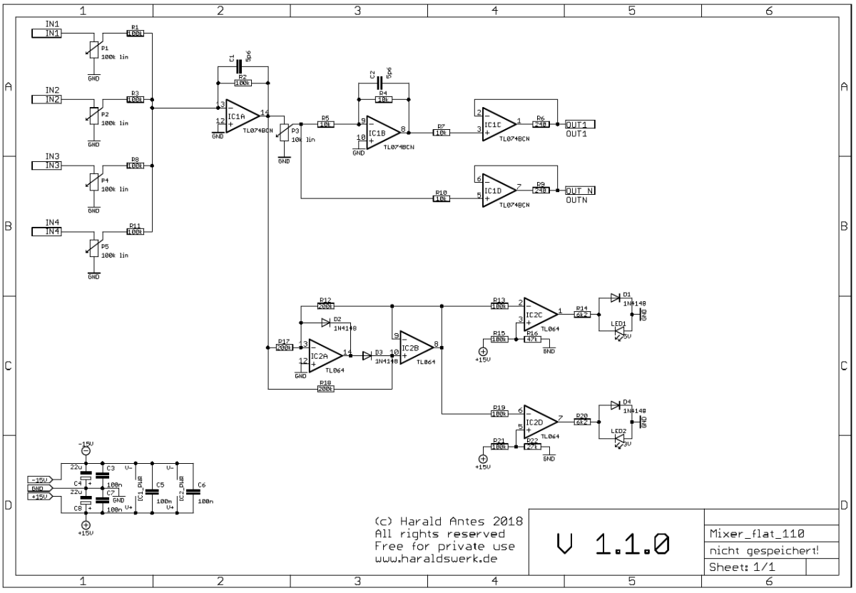 Mixer flat schematic