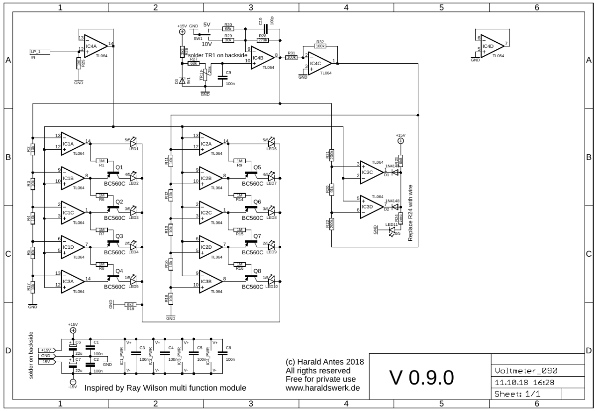 Voltmeter schematic