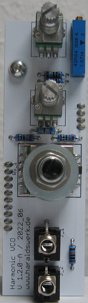 Harmonic Oscillator VCO populated control PCB