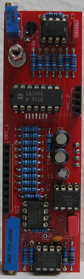Harmonic Oscillator VCO populated main PCB 01