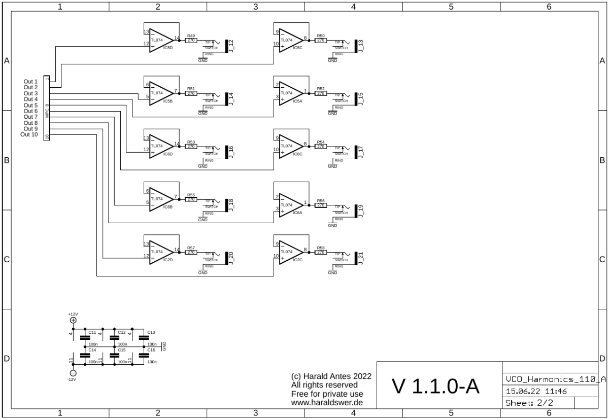 Harmonic Oscillator schematic 02 control board