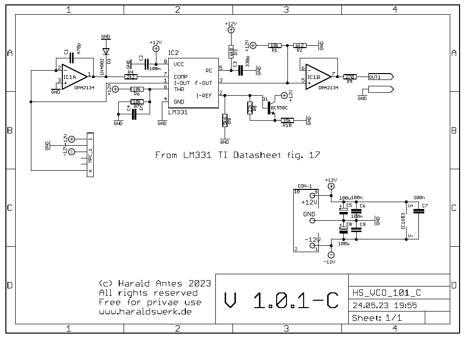 High speed VCO schematic main board