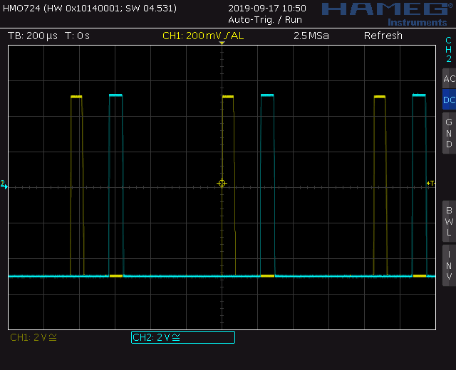 Trapezoid VCO screenshot pulse waveforms