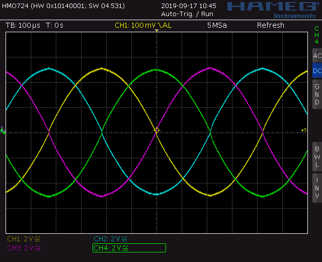 Trapezoid VCO screenshot sine waveforms