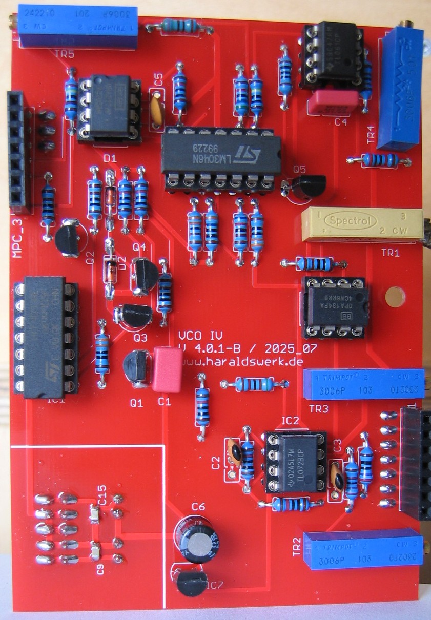 VCO IV populated main PCB