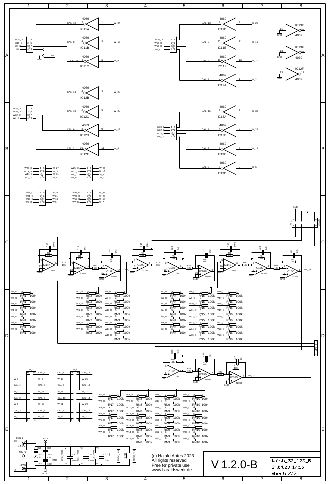 Walsh 32 Function Generator schematic 02 main board