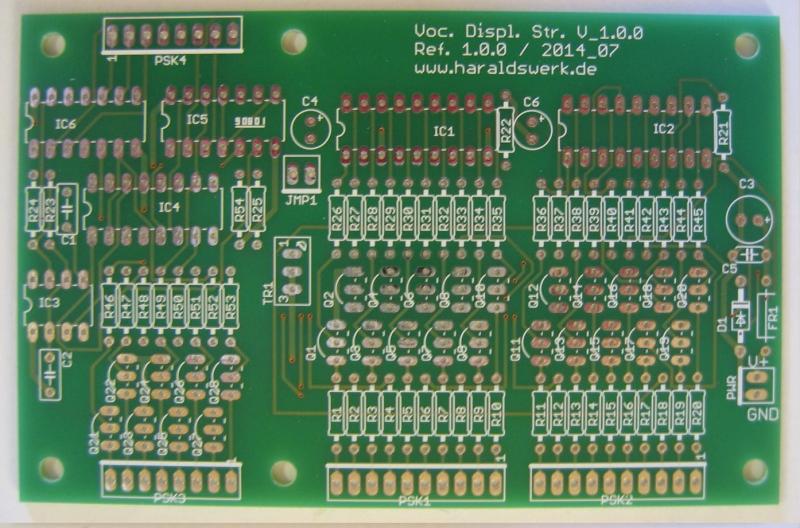 Vocoder Display Steuerung PCB