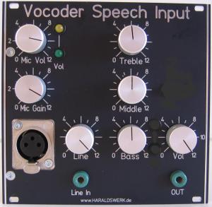 Vocoder Speech Input Front